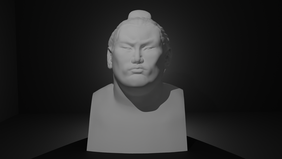 sh ry sumo lucha hoshoryu busto 3d print model - Mito3D