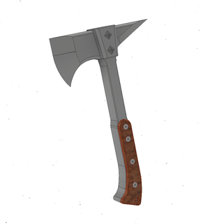 hacha 1 vari ascia attrezzo alberi tagliare assi personalizzato antico ex medievale arma 3d print model - Mito3D