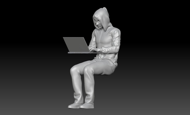 hacker 2 hackear hackeando garoto vdivendeta janelas maçã ios 3d print model - Mito3D