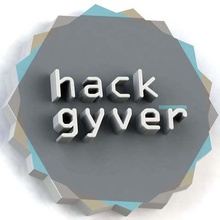 hackgyver logo home decor pins logo hackgyver hackerspace hack badge 3d print model - Mito3D