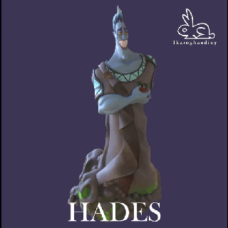 Hades Disney Mythologie Herkules Zeus Griechenland griechisch Comic Comics comix Ikarus Gandi Fan Art Kunst Spielzeug Sammler Artikel Statuette 3d print model - Mito3D