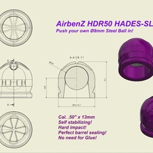 Hades Schnecke hdr50 3d print model - Mito3D