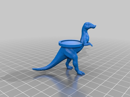 hadrosaurus mount minis 28mm mini 28mmscale dinosaur dnd miniature rpg toa tomb annihilation toy game accessories 3d print model - Mito3D