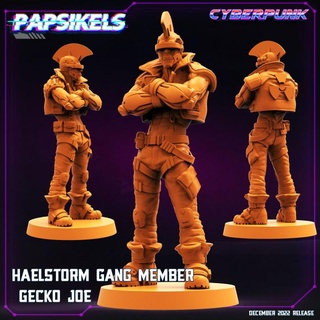 haelstorm gang member gecko joe cyberpunk 3d print model - Mito3D