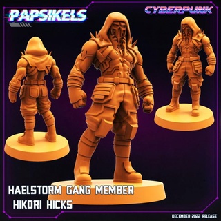 haelstorm gang member hikori hicks cyberpunk 3d print model - Mito3D