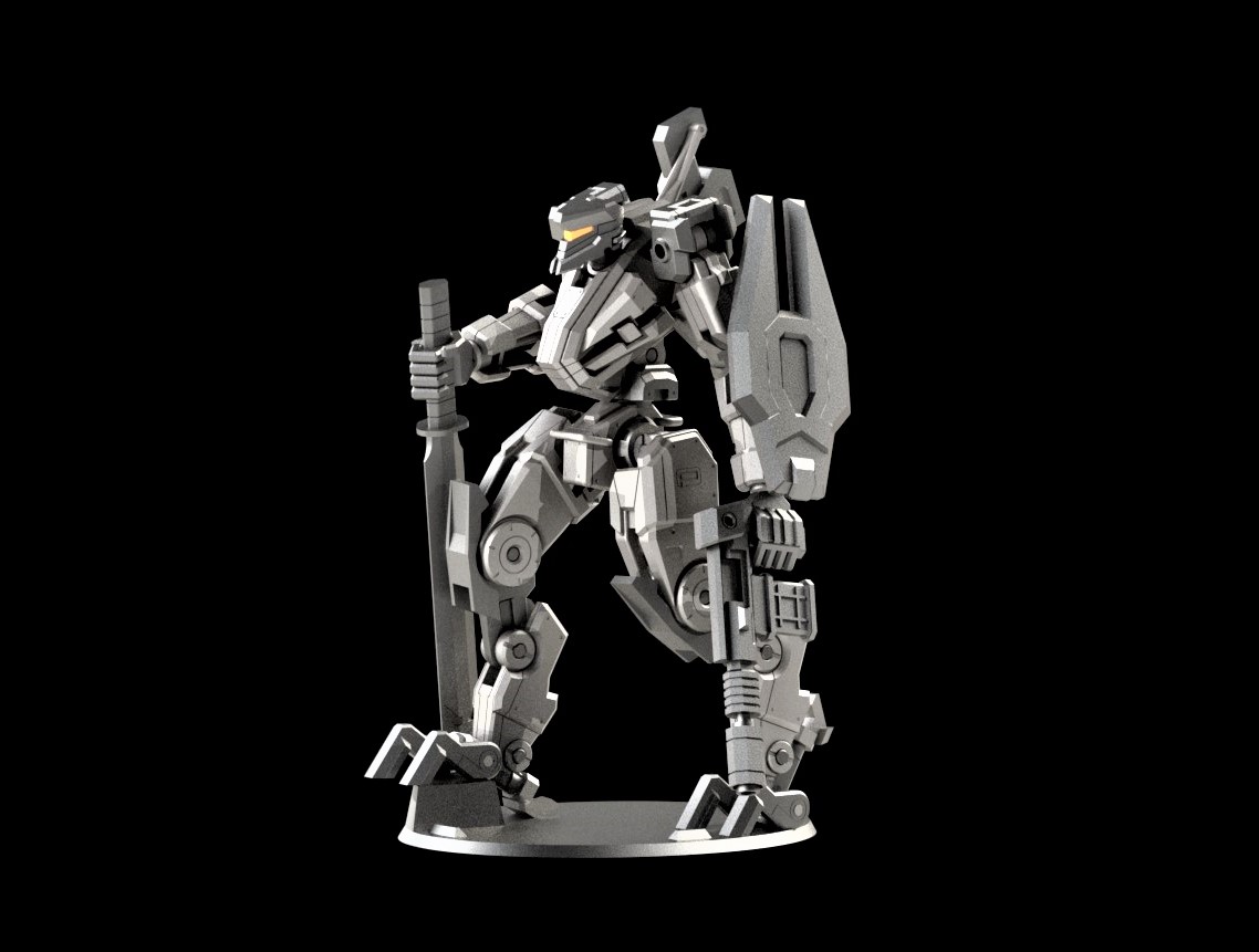 hagane ii resina impressora versão Gunpla gundam pavio mecha brinquedo miniatura robô 3D print model - Mito3D