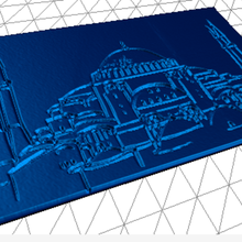 Ayasofya lithophane sanat mimarlık yerleri, 3d print model - Mito3D
