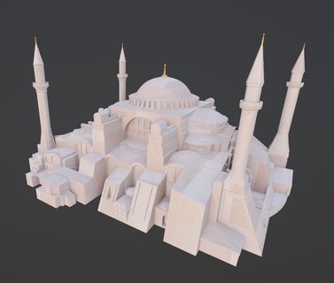 Hagia Sophia cami 3d print model - Mito3D