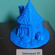 Hagrids Haus 3d print model - Mito3D
