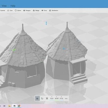 hagrid's hut wip game 3d print model - Mito3D