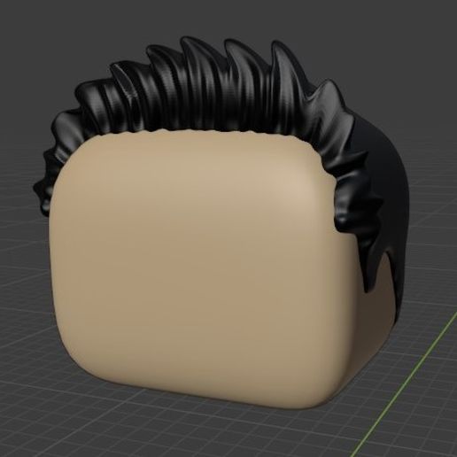 capelli 42 funko pop arte 3D print model - Mito3D