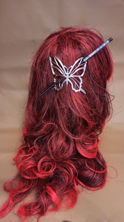cheveux broche papillon 3 3d print model - Mito3D