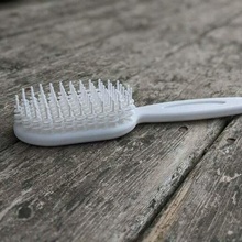 hair brush flexible bristles comb combing fur gnarly long tangled untangle accessories 3d print model - Mito3D