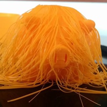 capelli sfida di maiale peloso art piggy animale animali natura la scultura piggyart piggyartcom giocattolo giocattoli 3d print model - Mito3D