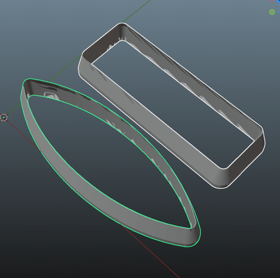 saç klips kesici takı polimer kil geometrik dikdörtgen oval 3d print model - Mito3D