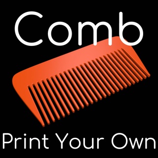 cabelo pente estilista minimalista corte grooming barba plano escova barbeiro cabeleireiro simples moda Cuidado acessório Penteado ferramenta equipamento beleza 3d print model - Mito3D