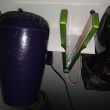 hair dryer support home gadget reinstatement bathroom 3d print model - Mito3D