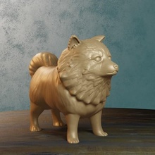hairy dog mascot small shaggy 3d print model - Mito3D