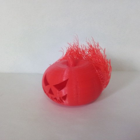 peludo de calabaza art el día la muerte pavor hairyprints halloween decoración miedo 3D print model - Mito3D