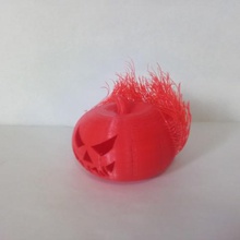 peloso di zucca art il giorno della morte dread hairyprints halloween decorazione la paura 3d print model - Mito3D
