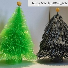 hairy tree star christmas hairdryer home 3d print model - Mito3D