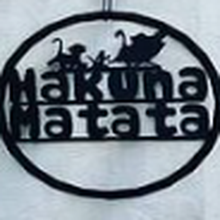 hakuna Matata 2d 3d print model - Mito3D
