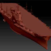 hakuryu uçak gemisi oyun battleship dünya taşıyıcı 3d print model - Mito3D