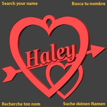 Haley Herz Amor Liebe amour Heilige Valentin jch liebe saint valentin Valentinstag Amoureux 3d print model - Mito3D