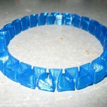 half sized extensible bracelet bracelets 3d print model - Mito3D