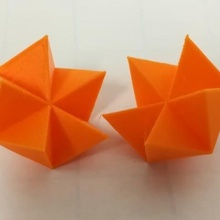 la moitié de l'icosaèdre platonique solides jeu 3d print model - Mito3D