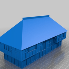 con entramado de madera proyecto almacén art modelos wargame sketchup 3d print model - Mito3D