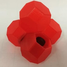 die Hälfte abgeschnittene Oktaeder Spiel 3d print model - Mito3D