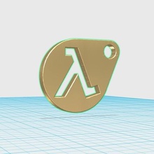 halflife keychain jewelry keychains 3d print model - Mito3D