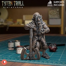 buçukluk pre supported oyun dnd minyatür minis Zindanlar ejderhalar 32mm Tytantroll minyatürler Patreon yaşlı adam bilge 3d print model - Mito3D