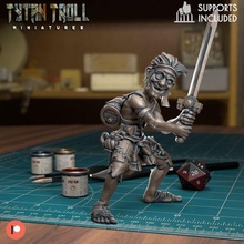 buçukluk adventurer pre supported oyun dnd minyatür minis Zindanlar ejderhalar 32mm Tytantroll minyatürler Patreon maceracı sarhoş 3d print model - Mito3D