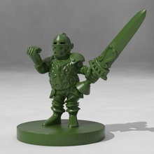 halfling paladin game dnd dungeons dragons miniature miniatures tabletop wargaming toy accessories 3d print model - Mito3D