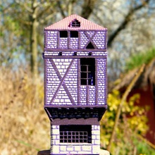 Fachwerk-Haus Architektur Farbe Kunst der Miniatur home mock-up Fachwerk Erbe mittelalterliche 3d print model - Mito3D