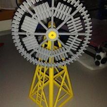 halladay turbina gioco giocattoli meccanici di vento 3d print model - Mito3D