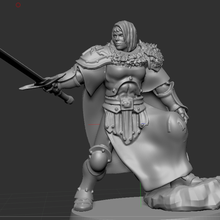 hallowed french knight storms stormcast eternals bretonnia equatine medieval age of sigmar warhammer fantasy ninth 40k female marine 3d print model - Mito3D