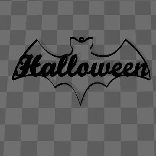 halloween art bat scare decoration november 3D print model - Mito3D