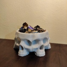 Halloween art effrayant bol sucreries bonbons crâne fête 3d print model - Mito3D