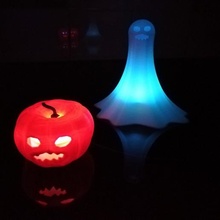 halloween gadget pumpkin vegetable bio 3dprinter monoprice pla ghost 3d print model - Mito3D