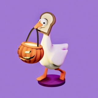 Halloween gruslig Gans Quacksalber Trick Ente behandeln Tier 3d print model - Mito3D