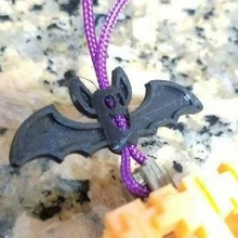 Halloween pipistrello tallone spaventoso gioielleria 3d print model - Mito3D
