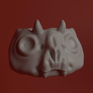 Halloween bol sucreries cendrier pot vase crâne mignonne 3d print model - Mito3D