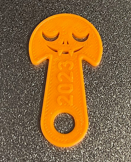 halloween caddie unlock keychain pumpkin vampire shopping cart tool food unlocker carts door key chain 3d print model - Mito3D