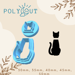 Halloween gatto argilla taglierina polimerica polimero 3d print model - Mito3D
