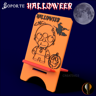 halloween cell phone holder Various support cellular booth 3d print model - Mito3D