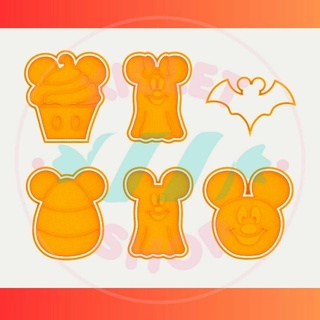halloween cookie cutter mickey minnie mouse candy sweet cookies bakery cupcakes fondant 3d print model - Mito3D