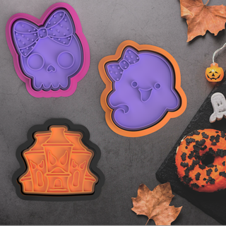 halloween cookie cutter collection witch boots happy bundle bat pumpkin ghost disney hocus pocus sarah mary winifred witches house creepy 3d print model - Mito3D